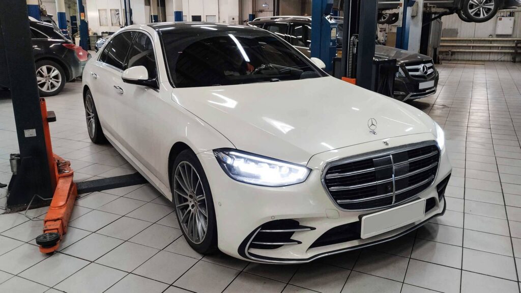 Mercedes S 450 W223 2022 года перед регламентным ТО-А