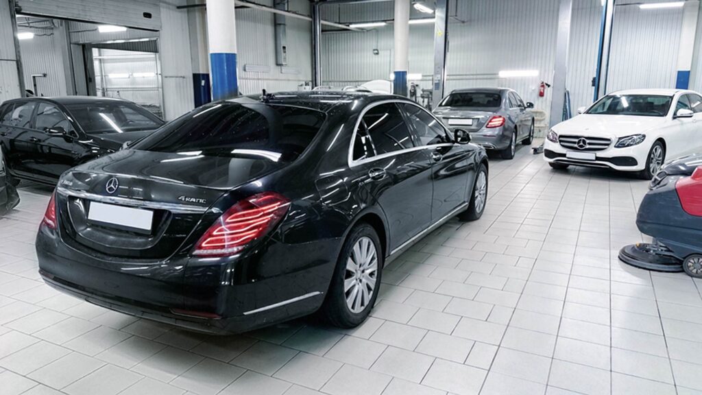 Автомобиль Mercedes S 350d W222 4MATIC - приехал на плановое техническое обслуживание - ТО-В.