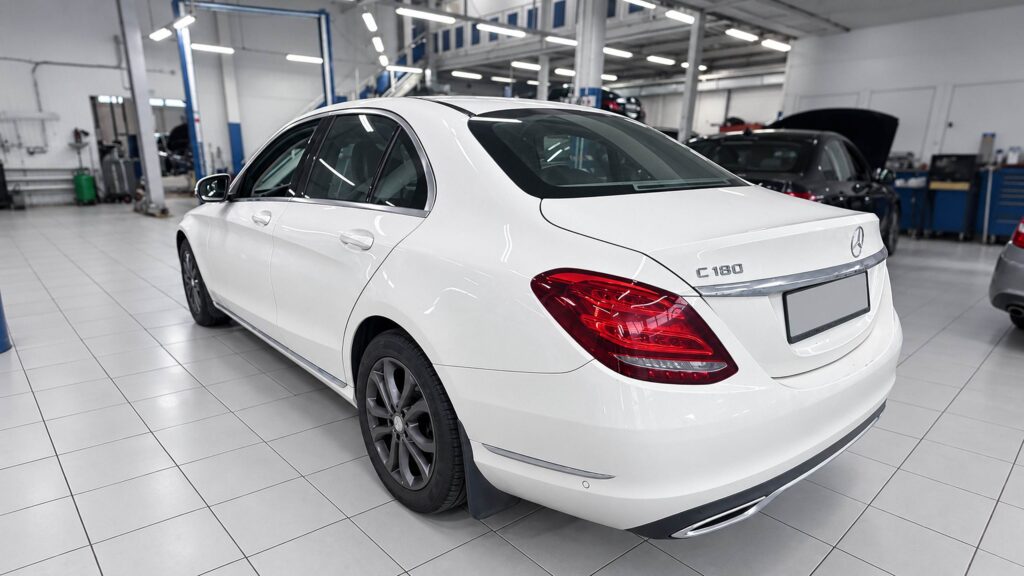 Mercedes C 180 W205 приехал на плановое ТО-B